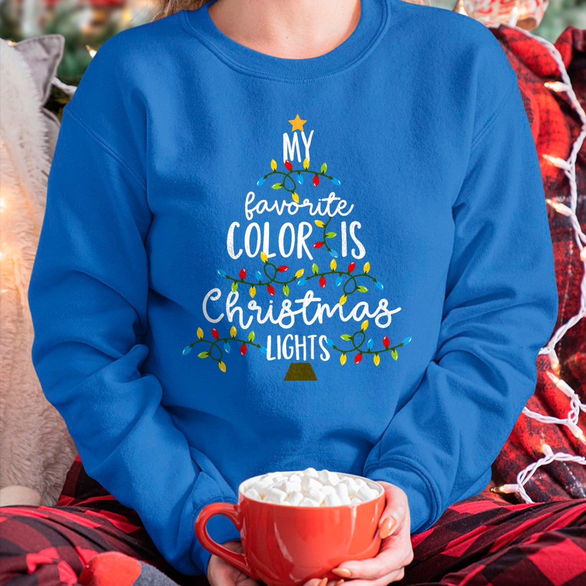 My Favorite Color Is Christmas Lights Kids Boy Women T-Shirt - Christmas Unisex T-Shirt/Hoodie/Sweatshirt - ZON00