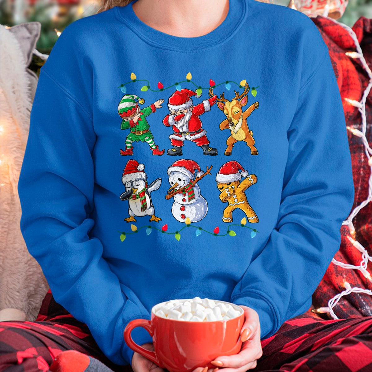 Dabbing Santa Elf Friends Christmas Boys Girls Men Xmas Dab T-Shirt - Christmas Unisex T-Shirt/Hoodie/Sweatshirt - ZON00