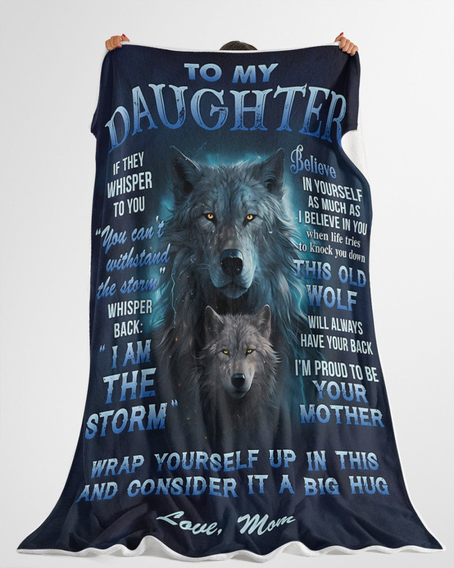 BLANKET FOR DAUGHTER – COMFORT & WARMTH GIFT FROM MOM Sherpa Fleece Quilt Blanket zon00 (SKUB12-97)