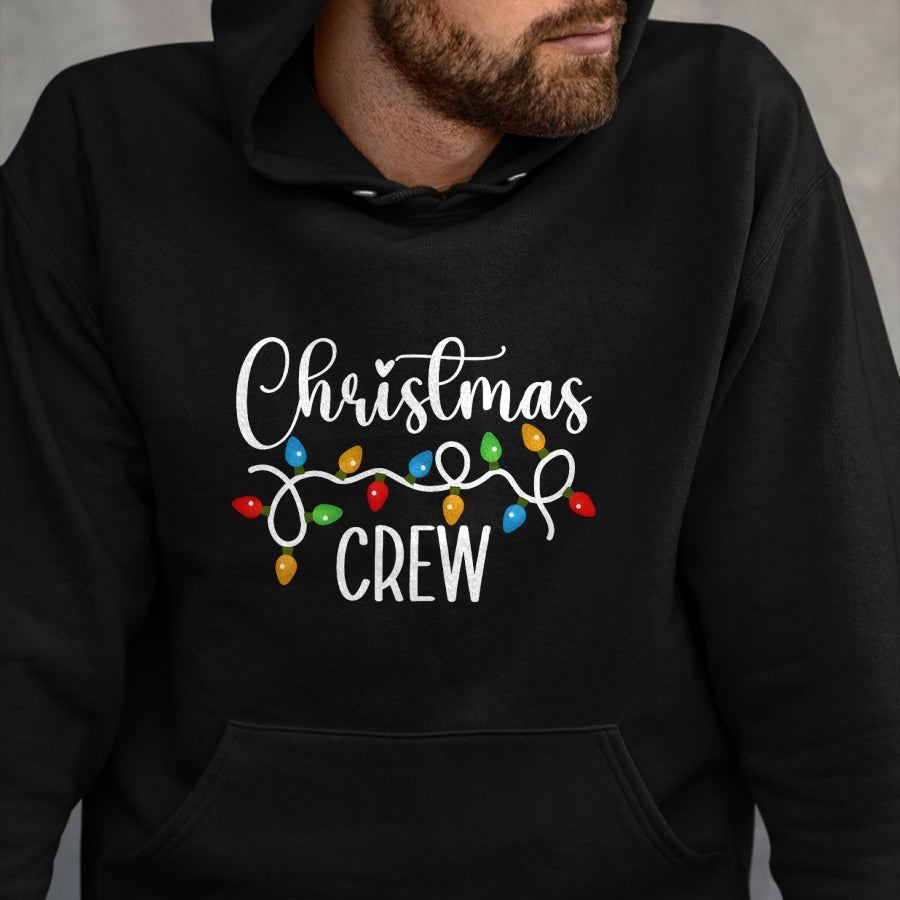 Christmas Crew Xmas Lights Family Matching Pajamas Holiday T-Shirt - Christmas Unisex T-Shirt/Hoodie/Sweatshirt - ZON00