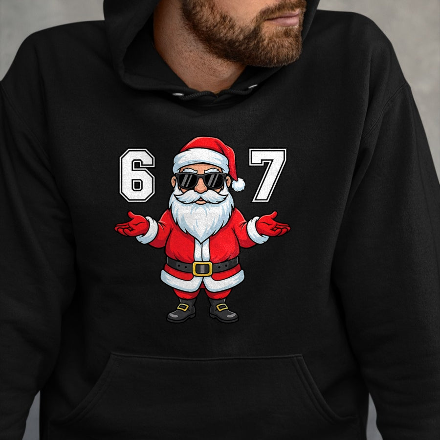 67 Meme Six Seven 6 7 Funny Santa Matching Xmas 67 Christmas T-Shirt - Christmas Unisex T-Shirt/Hoodie/Sweatshirt - ZON00 (Copy)