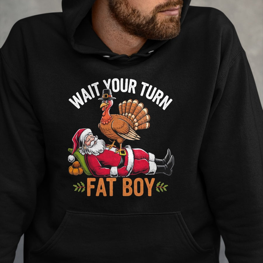 Funny Thanksgiving Christmas Turkey vs Santa for Men Women T-Shirt - Christmas Unisex T-Shirt/Hoodie/Sweatshirt - ZON00