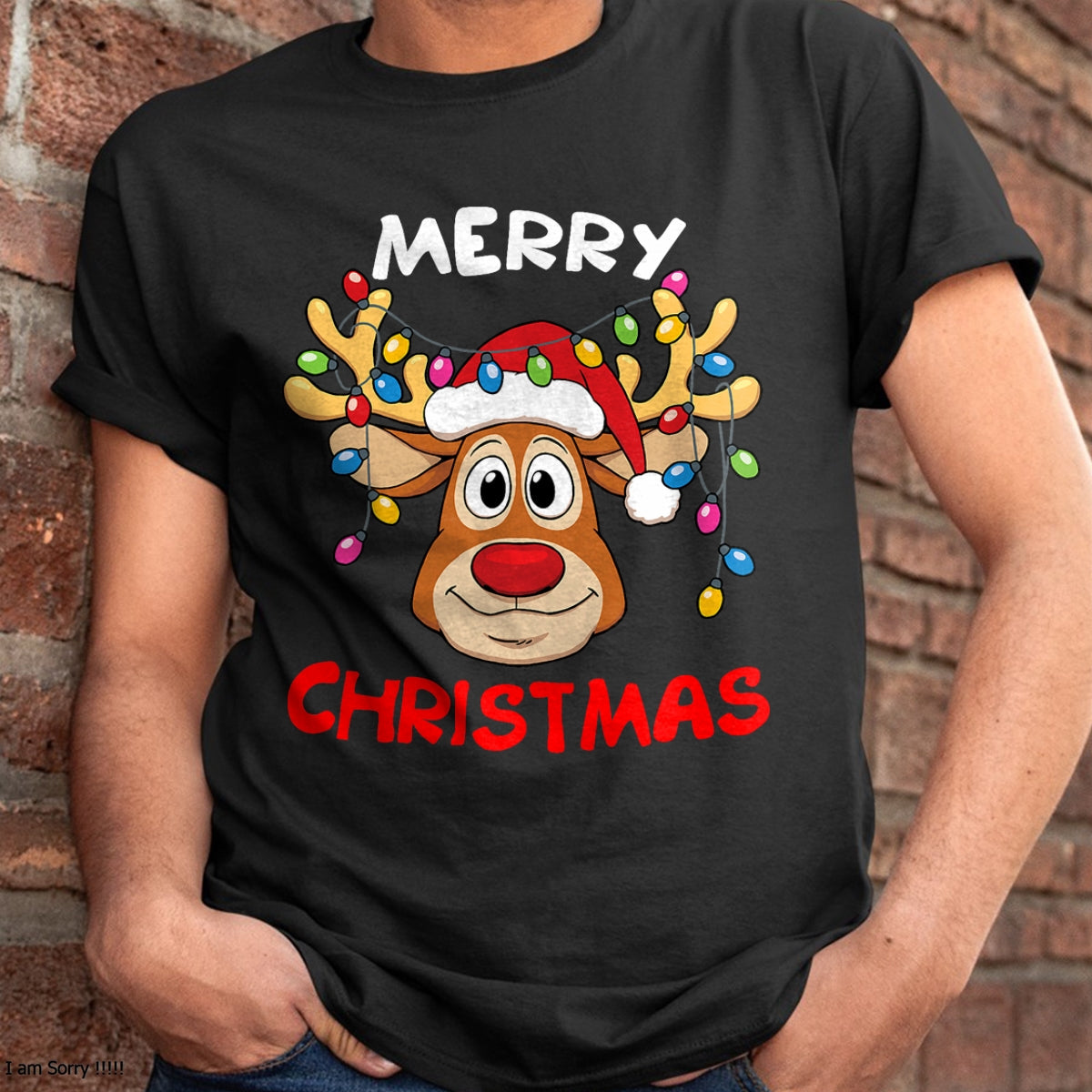 Merry Christmas Reindeer Xmas Family Men Women T-Shirt - Christmas Unisex T-Shirt/Hoodie/Sweatshirt - ZON00