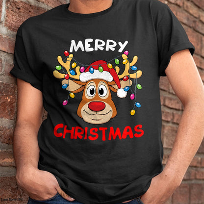 Merry Christmas Reindeer Xmas Family Men Women T-Shirt - Christmas Unisex T-Shirt/Hoodie/Sweatshirt - ZON00