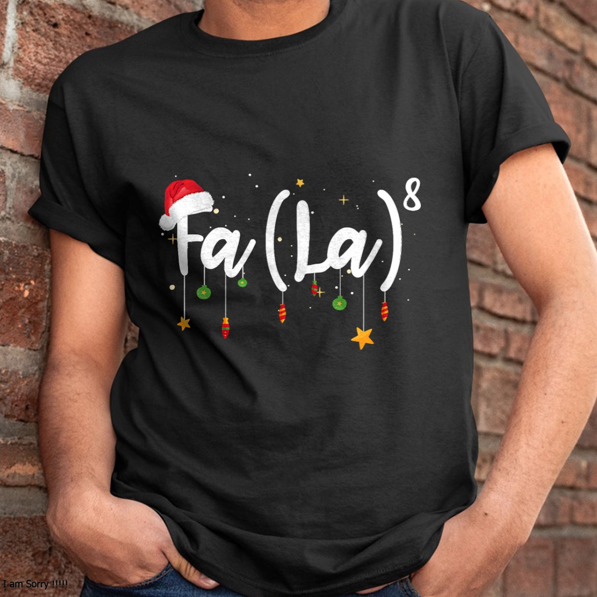 FA (LA)8 Funny Christmas Santa Fa La Math T-Shirt - Christmas Unisex T-Shirt/Hoodie/Sweatshirt - ZON00