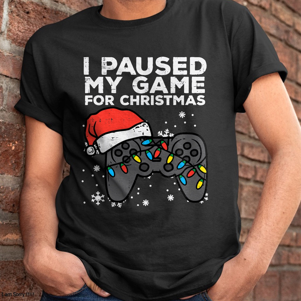 Paused My Game Christmas Gamer Xmas Men Boys Kids Youth Teen T-Shirt - Christmas Unisex T-Shirt/Hoodie/Sweatshirt - ZON00