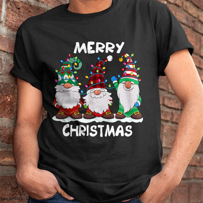Merry Christmas Gnomes Xmas Family Men Women T-Shirt - Christmas Unisex T-Shirt/Hoodie/Sweatshirt - ZON00