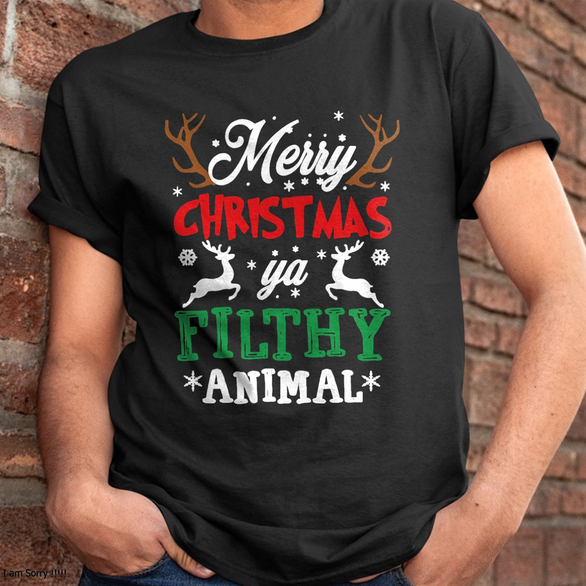 Merry Christmas Animal Filthy Ya Xmas Pajama T-Shirt - Christmas Unisex T-Shirt/Hoodie/Sweatshirt - ZON00