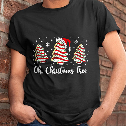 Groovy Oh Christmas Tree Cakes Debbie Becky Jen Cake Lovers T-Shirt - Christmas Unisex T-Shirt/Hoodie/Sweatshirt - ZON00