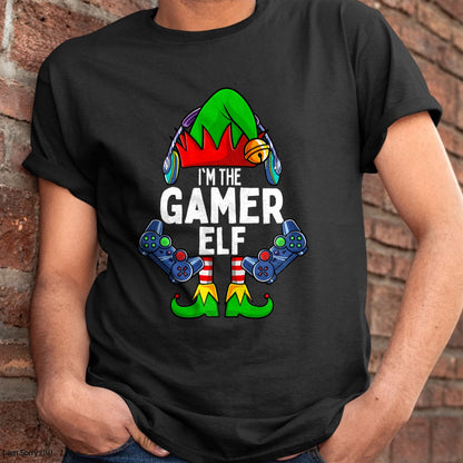 Gamer Elf Matching Family Christmas T-Shirt - Christmas Unisex T-Shirt/Hoodie/Sweatshirt - ZON00