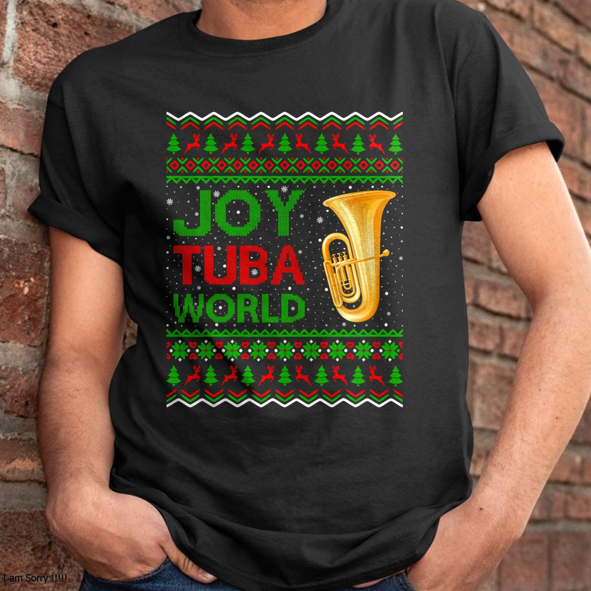 Joy Tuba World Music Lover Xmas Gift Ugly Tuba Christmas T-Shirt - Christmas Unisex T-Shirt/Hoodie/Sweatshirt - ZON00