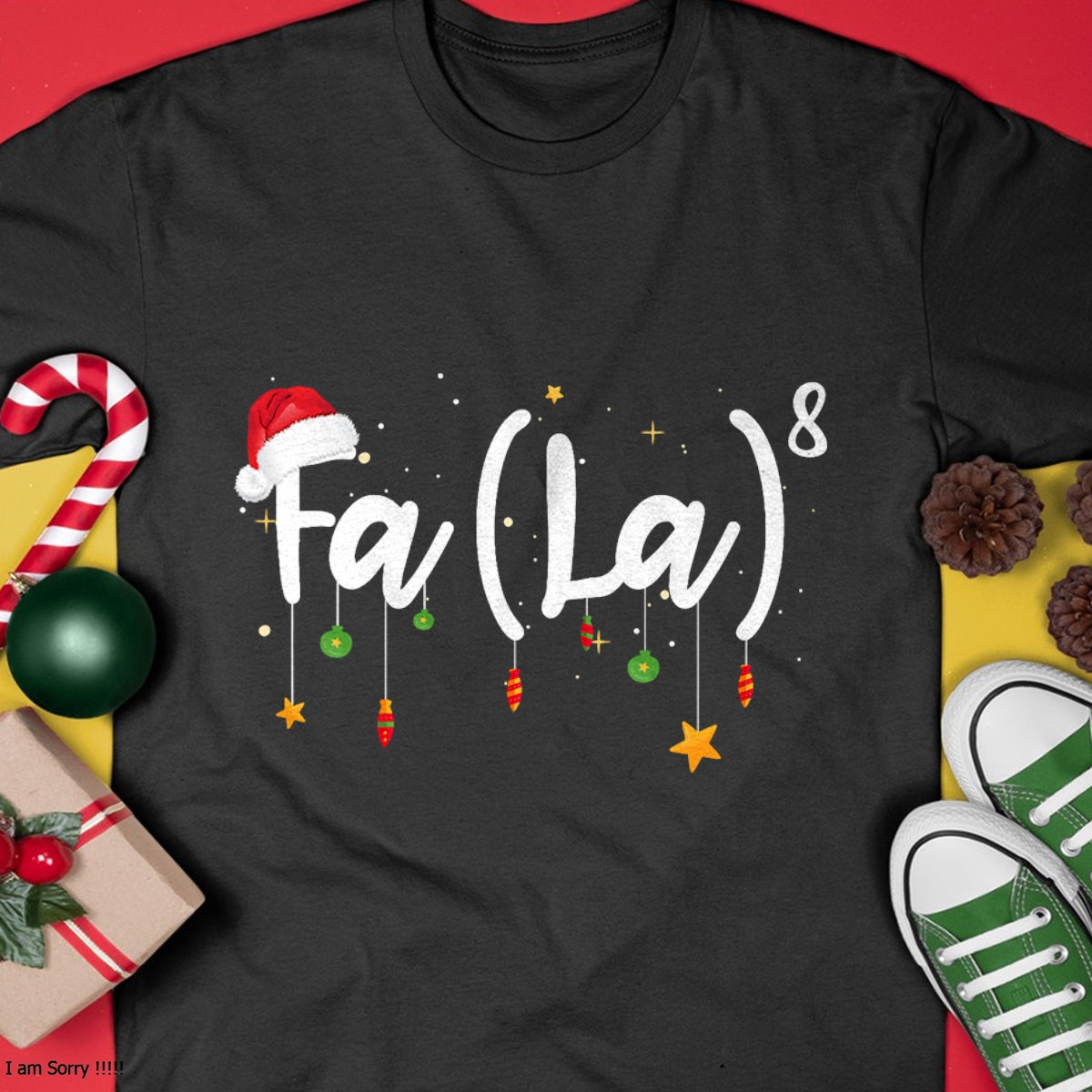 FA (LA)8 Funny Christmas Santa Fa La Math T-Shirt - Christmas Unisex T-Shirt/Hoodie/Sweatshirt - ZON00