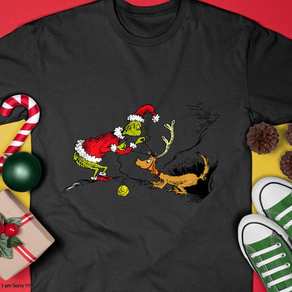 Dr. Seuss Reindeer T-shirt - Christmas Unisex T-Shirt/Hoodie/Sweatshirt - ZON00