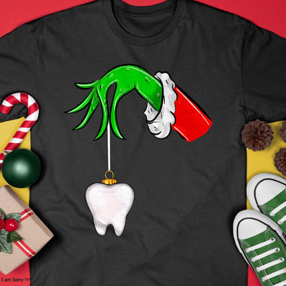 Christmas Tooth Dentist Dental Assistant Teeth Xmas Pajamas T-Shirt - Christmas Unisex T-Shirt/Hoodie/Sweatshirt - ZON00
