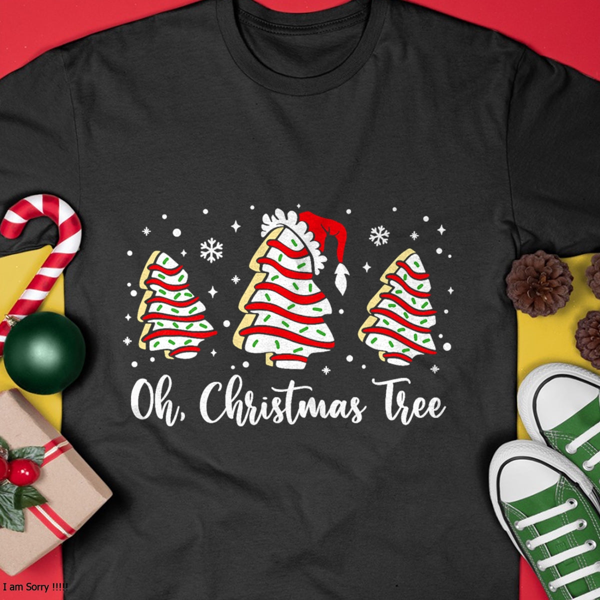 Groovy Oh Christmas Tree Cakes Debbie Becky Jen Cake Lovers T-Shirt - Christmas Unisex T-Shirt/Hoodie/Sweatshirt - ZON00