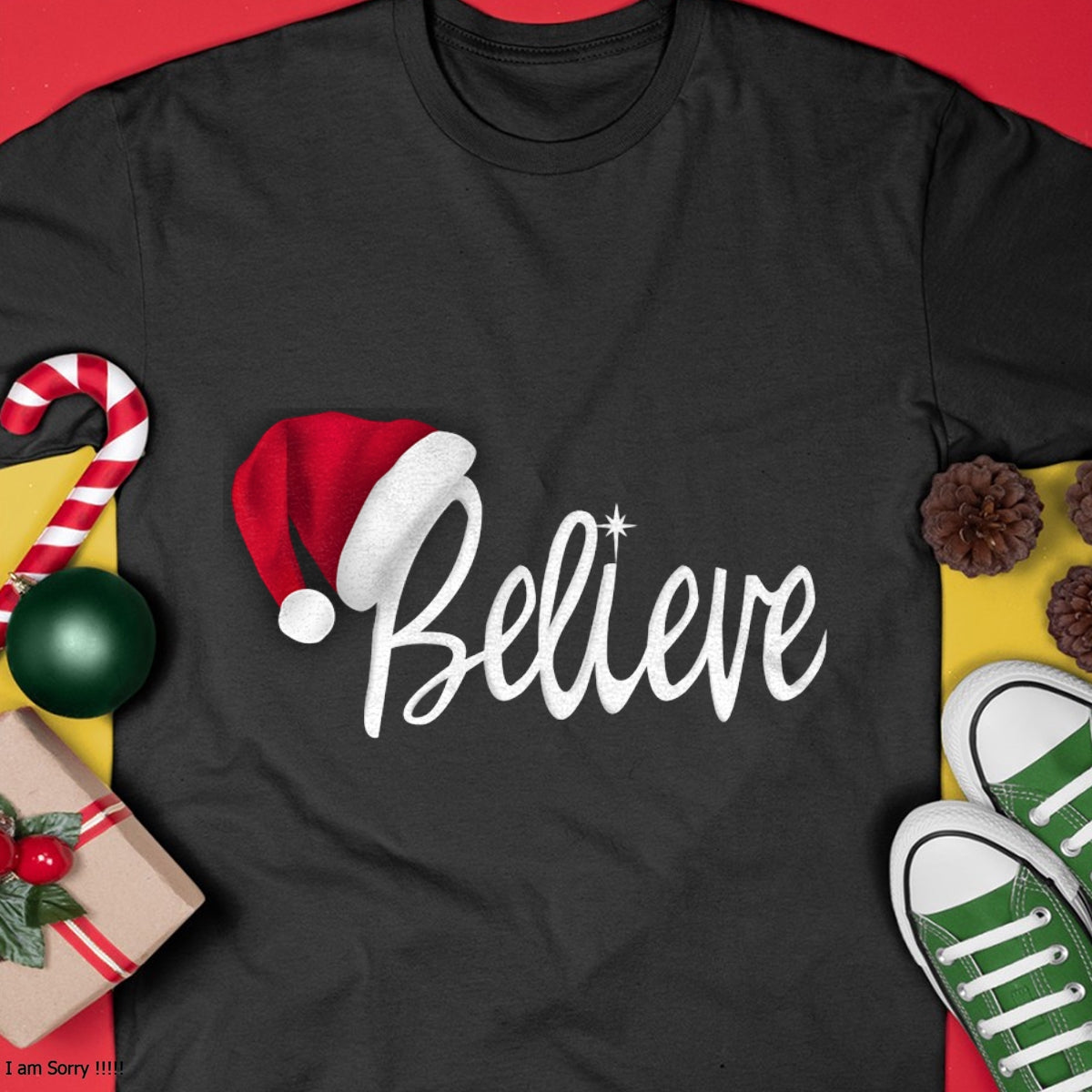 Christmas Long Sleeve T-Shirt - Believe in Santa Claus Shirt - Christmas Unisex T-Shirt/Hoodie/Sweatshirt - ZON00