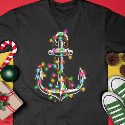 Christmas Lights Boating Sailing Cruise Boat Gifts T-Shirt - Christmas Unisex T-Shirt/Hoodie/Sweatshirt - ZON00