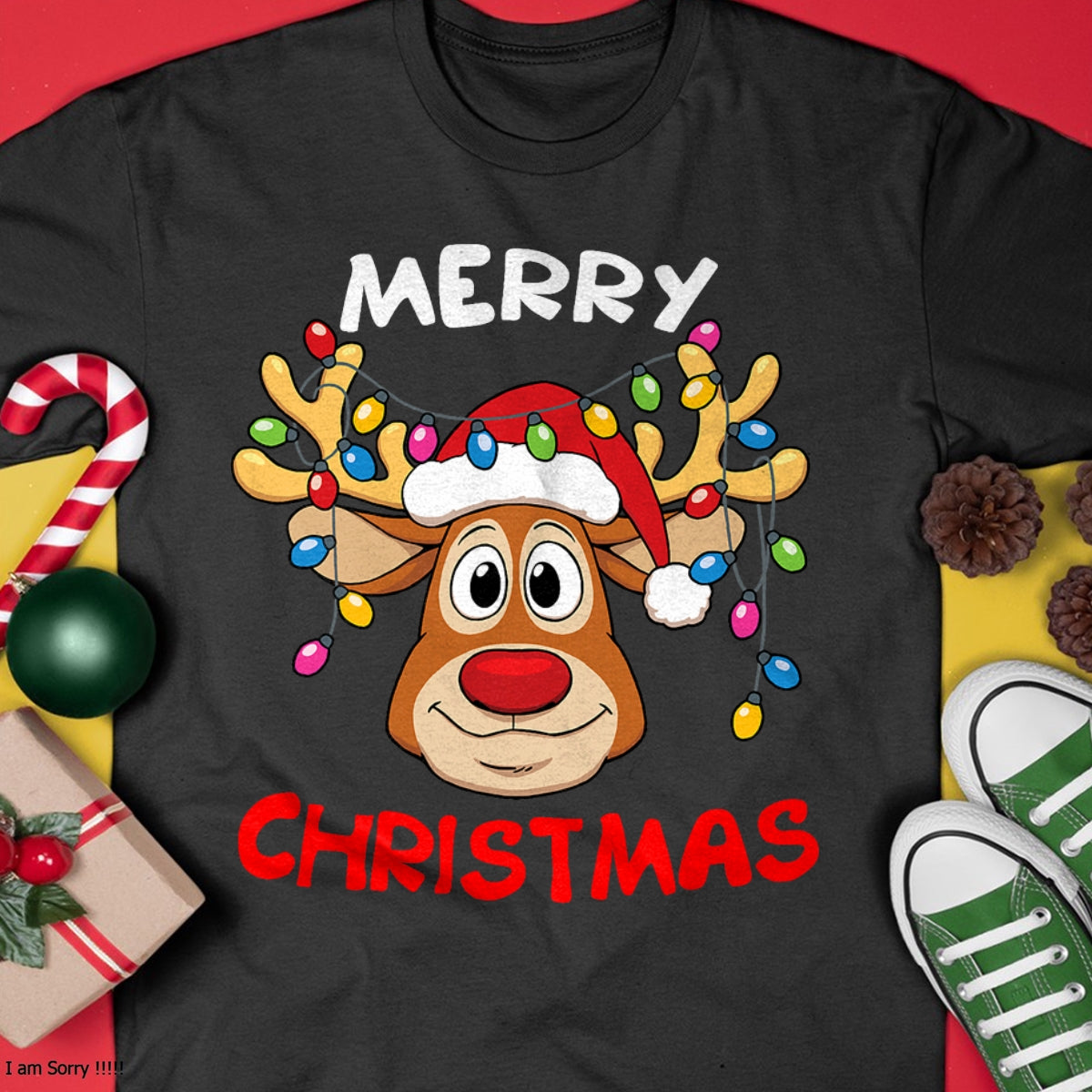 Merry Christmas Reindeer Xmas Family Men Women T-Shirt - Christmas Unisex T-Shirt/Hoodie/Sweatshirt - ZON00