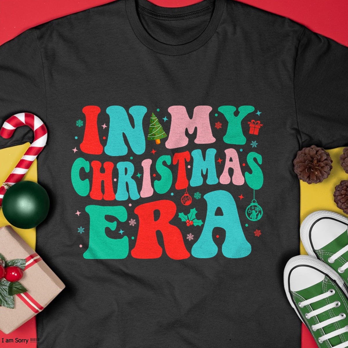 In My Christmas Era Cute Groovy Christmas Holiday Xmas T-Shirt - Christmas Unisex T-Shirt/Hoodie/Sweatshirt - ZON00
