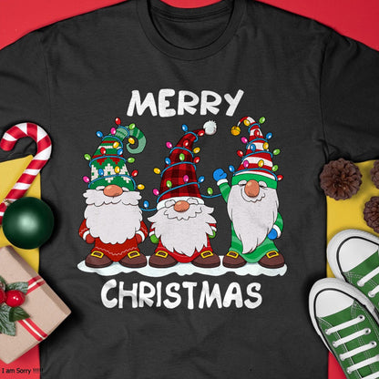 Merry Christmas Gnomes Xmas Family Men Women T-Shirt - Christmas Unisex T-Shirt/Hoodie/Sweatshirt - ZON00