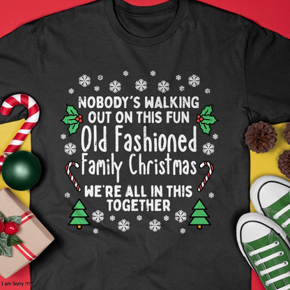Old Fashioned Family Christmas Ugly Xmas Men Women Kids T-Shirt - Christmas Unisex T-Shirt/Hoodie/Sweatshirt - ZON00