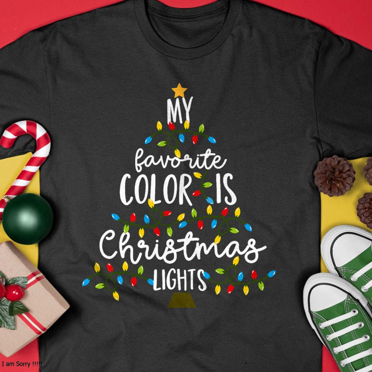 My Favorite Color Is Christmas Lights Kids Boy Women T-Shirt - Christmas Unisex T-Shirt/Hoodie/Sweatshirt - ZON00