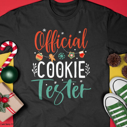 Official Cookie Tester Funny Christmas Couples Matching T-Shirt - Christmas Unisex T-Shirt/Hoodie/Sweatshirt - ZON00