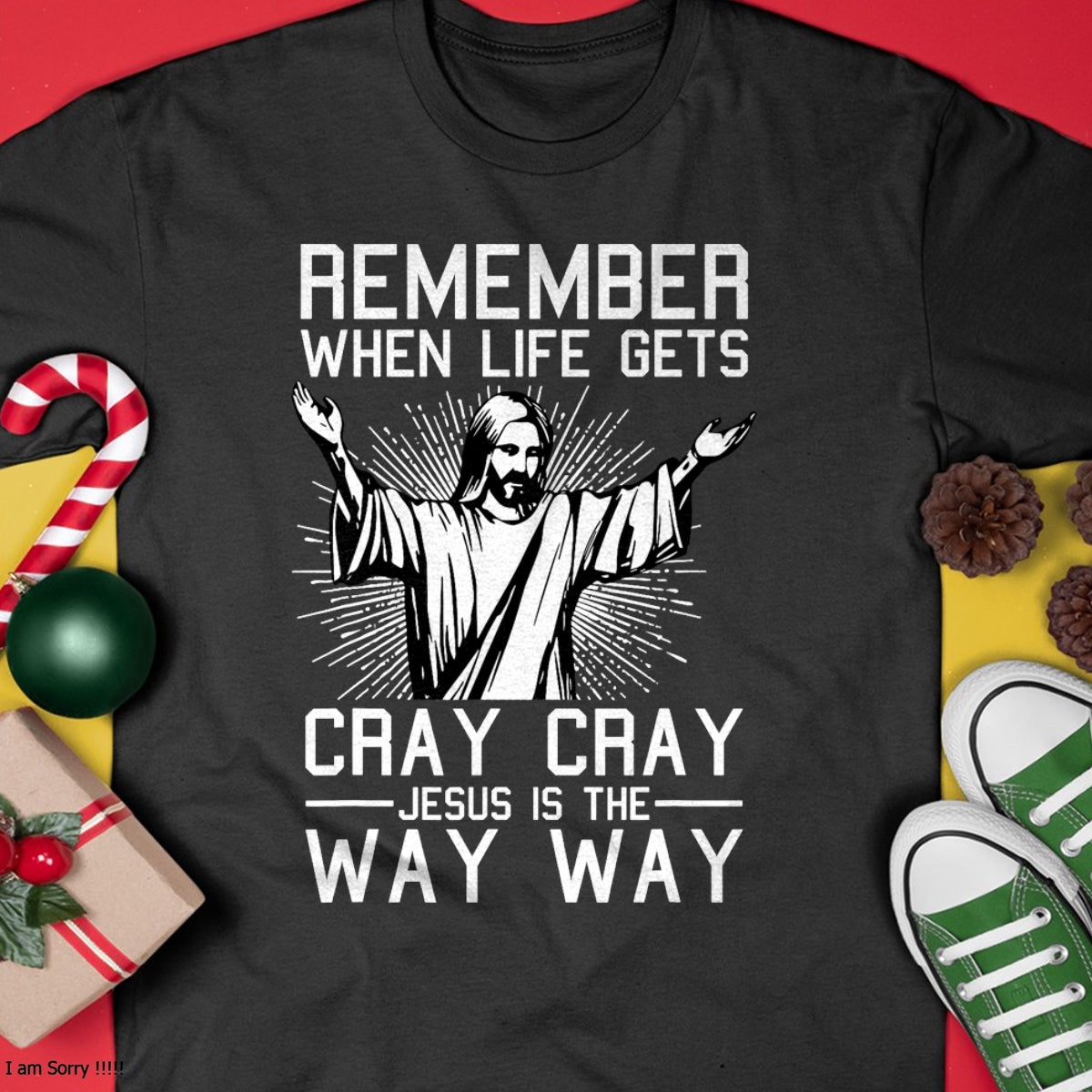 Jesus Is The Way Christmas Funny Faith Religious Christian T-Shirt - Christmas Unisex T-Shirt/Hoodie/Sweatshirt - ZON00
