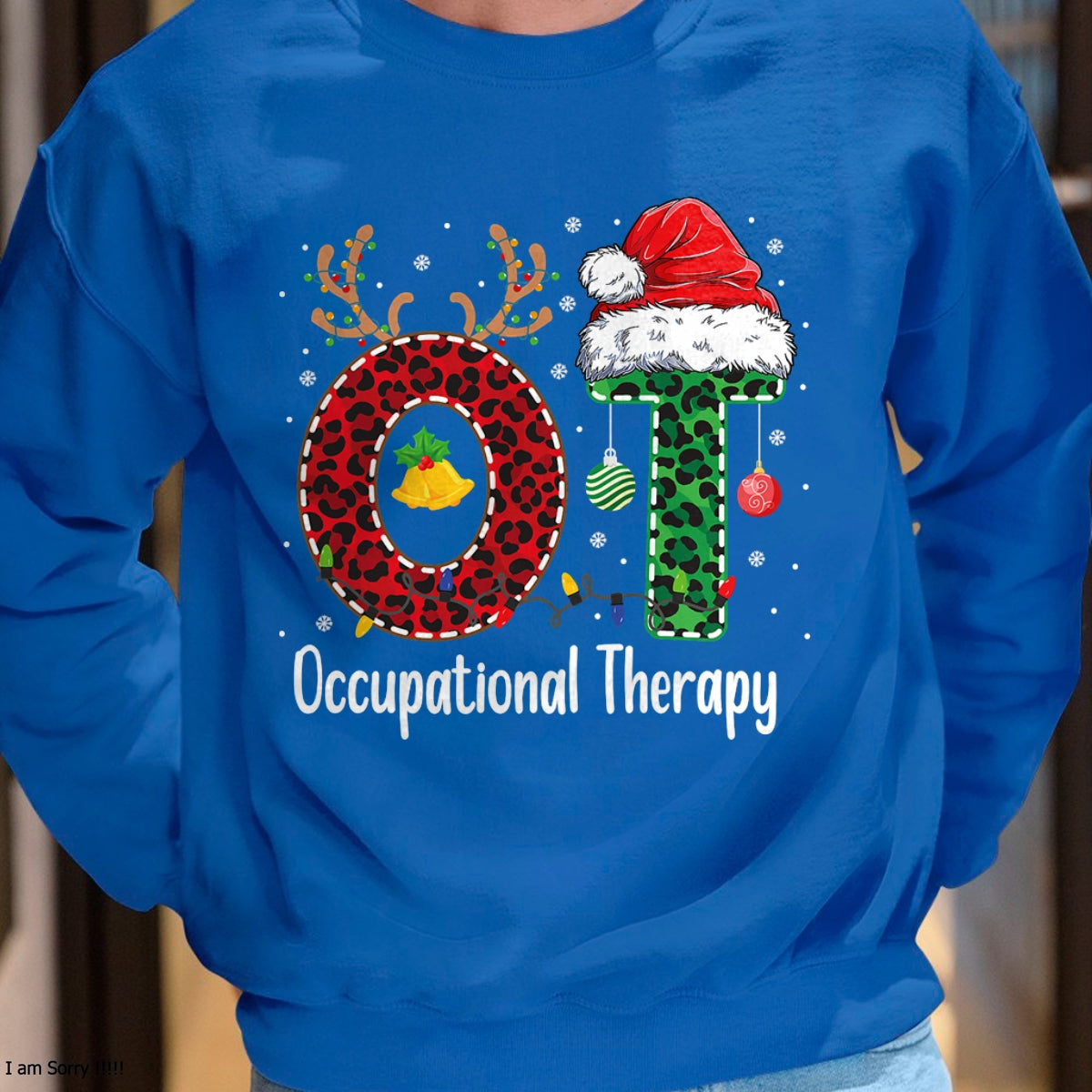 Occupational Therapy Christmas santa hat OT Therapist T-Shirt - Christmas Unisex T-Shirt/Hoodie/Sweatshirt - ZON00