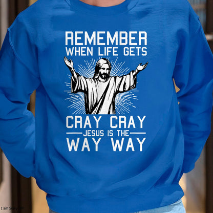 Jesus Is The Way Christmas Funny Faith Religious Christian T-Shirt - Christmas Unisex T-Shirt/Hoodie/Sweatshirt - ZON00