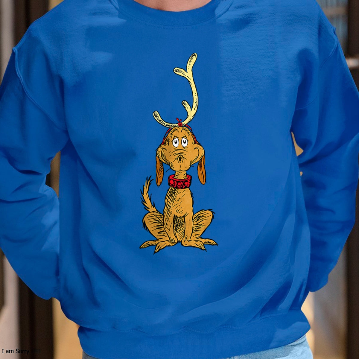 Dr. Seuss mens Classic Dr Seuss Reindeer Max T shirt, Black, Small US - Christmas Unisex T-Shirt/Hoodie/Sweatshirt - ZON00