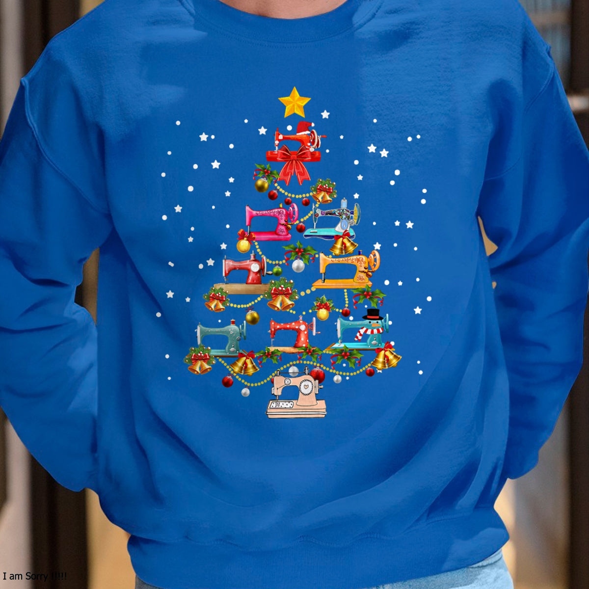 Funny Sewing Machine Christmas Tree Christmas Ornament Women T-Shirt - Christmas Unisex T-Shirt/Hoodie/Sweatshirt - ZON00