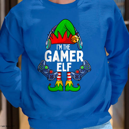 Gamer Elf Matching Family Christmas T-Shirt - Christmas Unisex T-Shirt/Hoodie/Sweatshirt - ZON00