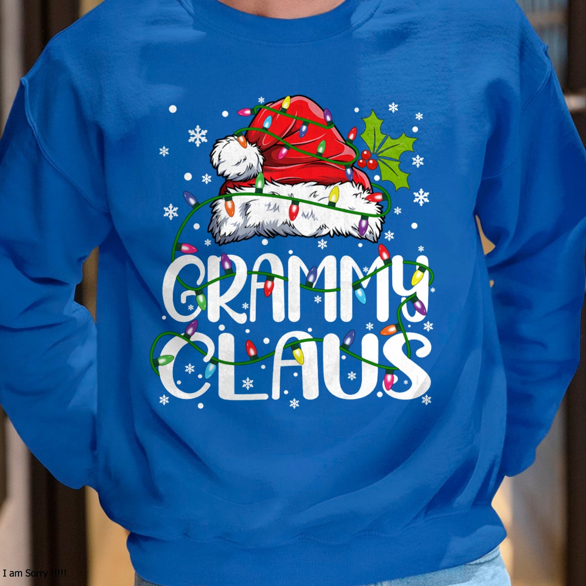 Grammy Claus Shirt Christmas Lights Pajama Family Matching Long Sleeve T-Shirt - Christmas Unisex T-Shirt/Hoodie/Sweatshirt - ZON00