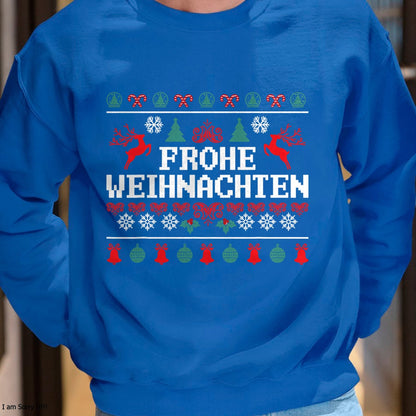 Frohe Weihnachten German Merry Christmas Holidays Germany T-Shirt - Christmas Unisex T-Shirt/Hoodie/Sweatshirt - ZON00