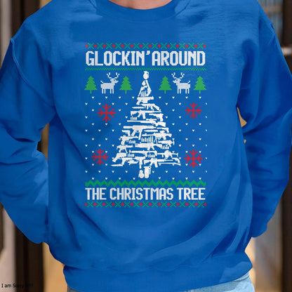 Funny Guns Ugly Christmas Sweaters for Gun Lovers Men Women T-Shirt - Christmas Unisex T-Shirt/Hoodie/Sweatshirt - ZON00