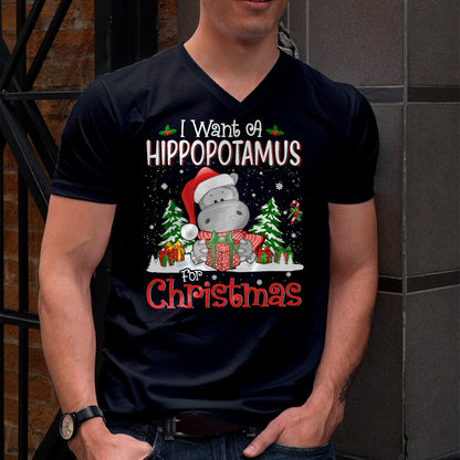I Want A Hippopotamus For Christmas Xmas Hippo for Kid Women T-Shirt - Christmas Unisex T-Shirt/Hoodie/Sweatshirt - ZON00