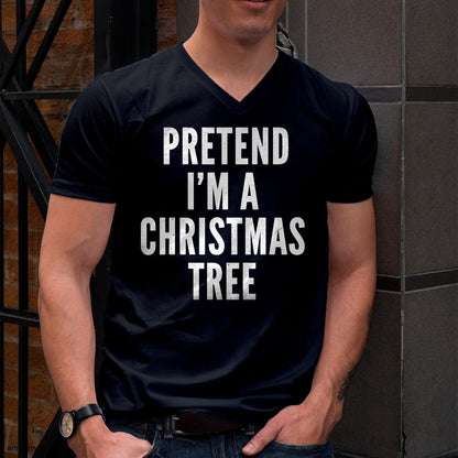 Funny Pretend Im A Christmas Tree Adult Christmas Costume T-Shirt - Christmas Unisex T-Shirt/Hoodie/Sweatshirt - ZON00