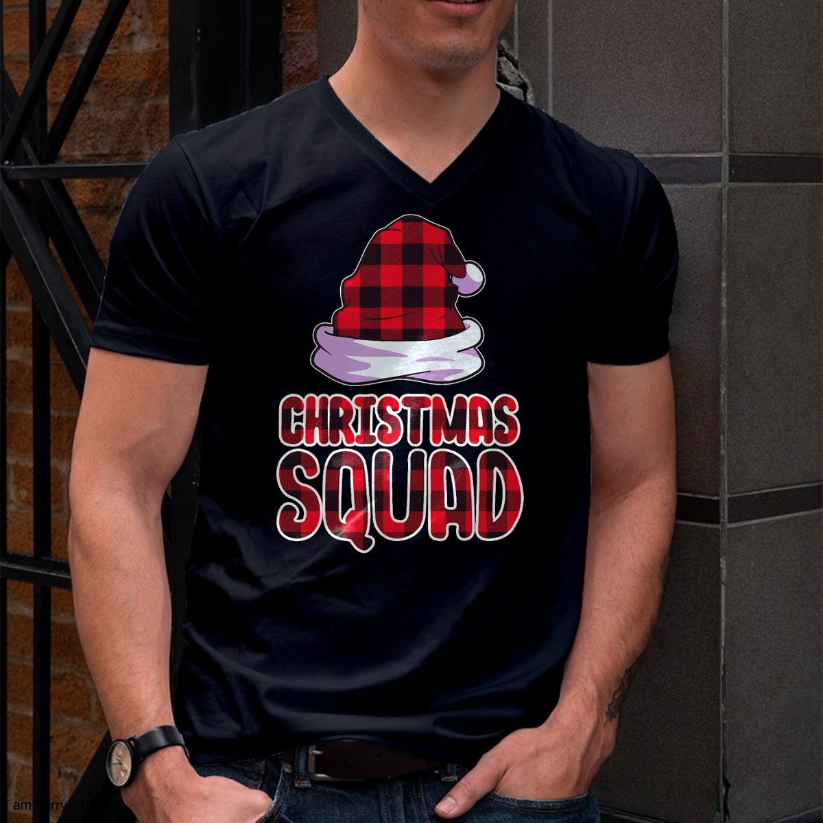 Christmas Squad Family Group Matching Christmas Party Pajama T-Shirt - Christmas Unisex T-Shirt/Hoodie/Sweatshirt - ZON00