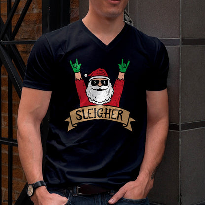 Christmas Sleigher Santa Rock Xmas Rocker Men Women Kids Boy T-Shirt - Christmas Unisex T-Shirt/Hoodie/Sweatshirt - ZON00