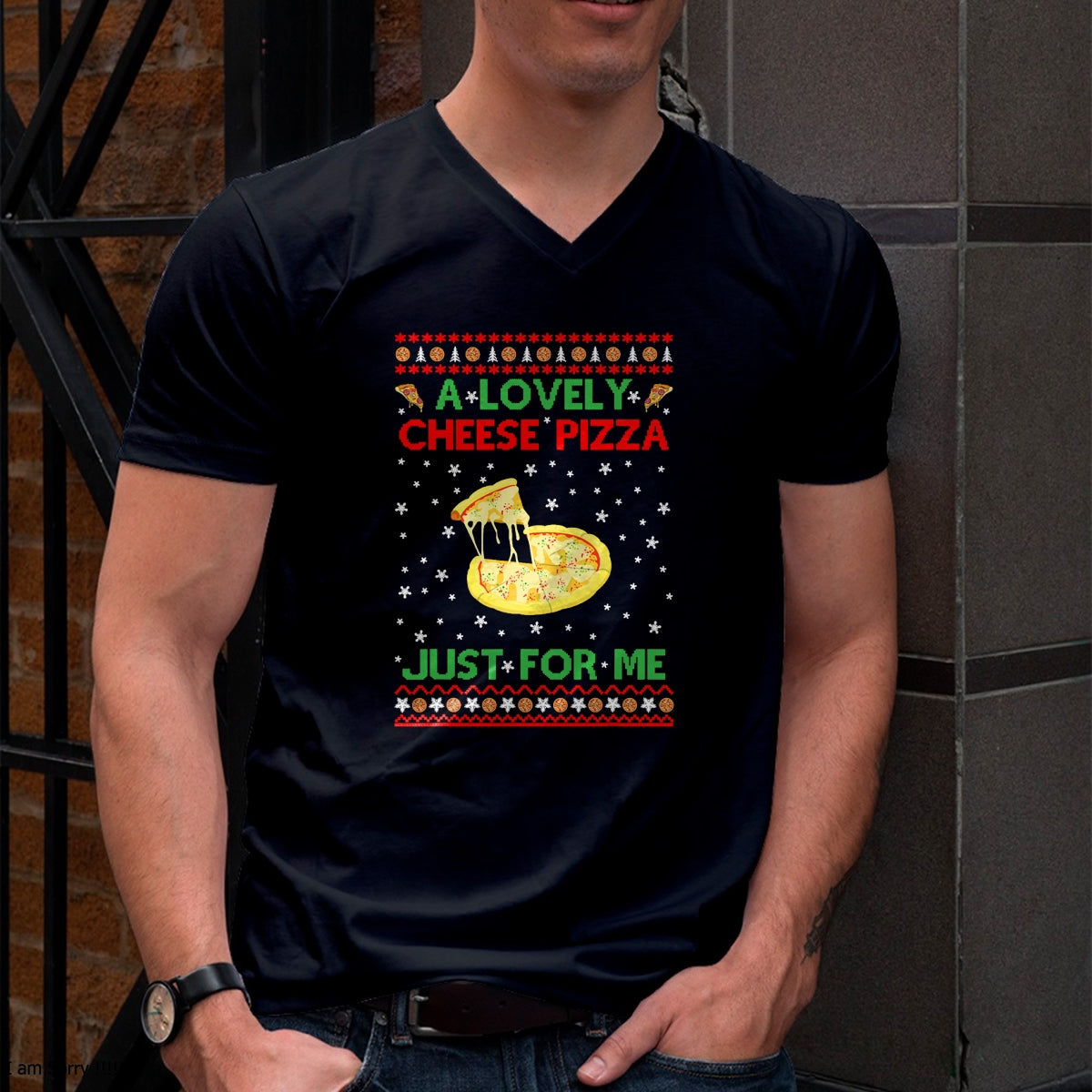 A Lovely Cheese Pizza Shirt Alone Funny Kevin X-Mas Home T-Shirt - Christmas Unisex T-Shirt/Hoodie/Sweatshirt - ZON00