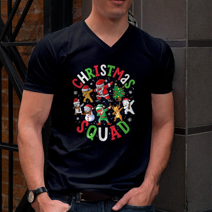 Christmas Squad Santa Dabbing Elf Family Matching Pajamas T-Shirt - Christmas Unisex T-Shirt/Hoodie/Sweatshirt - ZON00