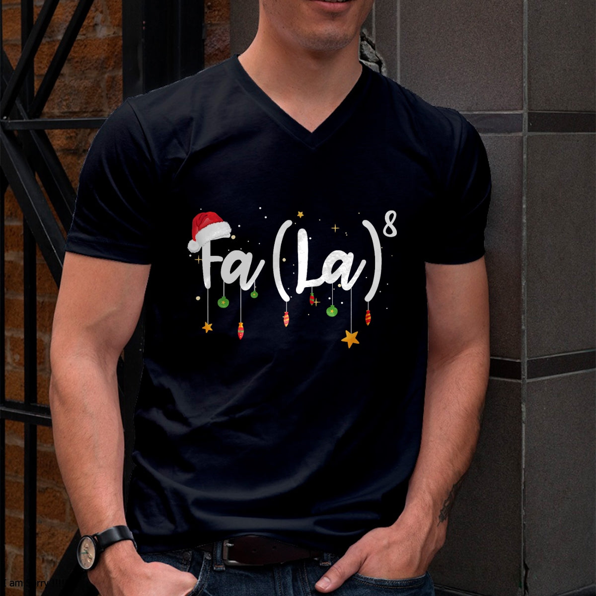 FA (LA)8 Funny Christmas Santa Fa La Math T-Shirt - Christmas Unisex T-Shirt/Hoodie/Sweatshirt - ZON00