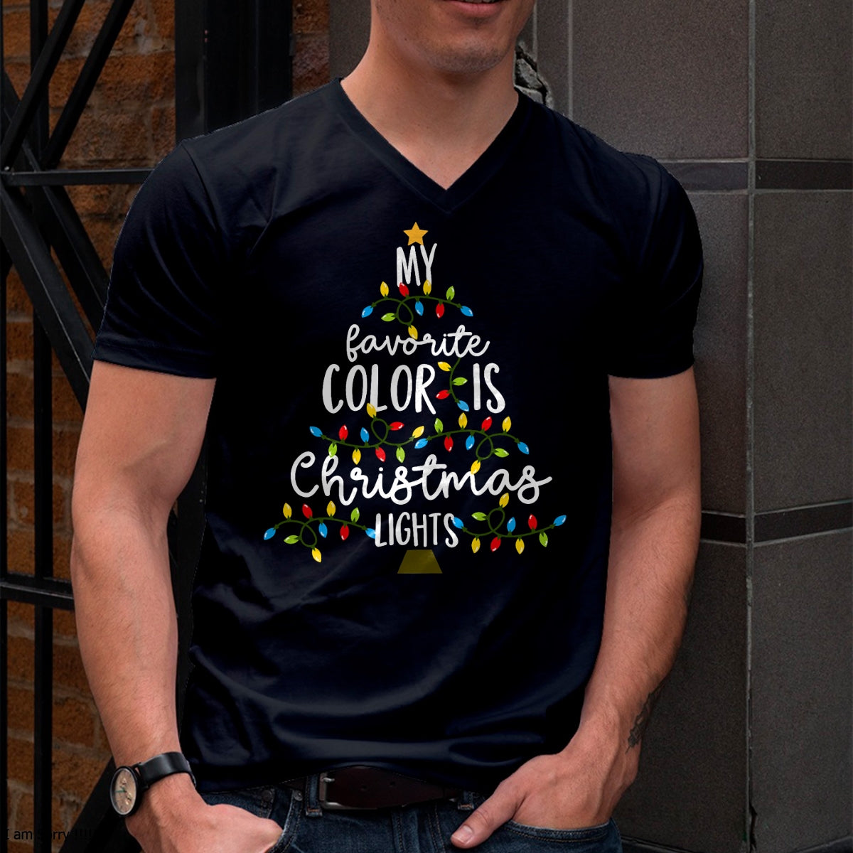 My Favorite Color Is Christmas Lights Kids Boy Women T-Shirt - Christmas Unisex T-Shirt/Hoodie/Sweatshirt - ZON00