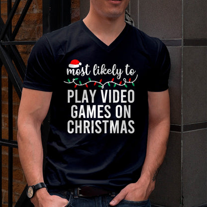 Most Likely To Christmas Matching Family Pajamas Funny T-Shirt - Christmas Unisex T-Shirt/Hoodie/Sweatshirt - ZON00