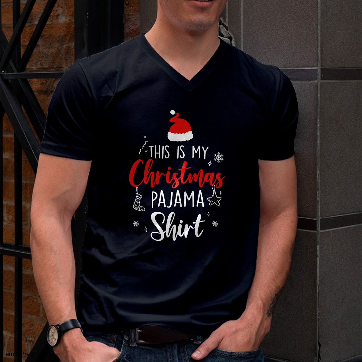 Funny Christmas PJ Pajama Men Women PJS for Family T-Shirt - Christmas Unisex T-Shirt/Hoodie/Sweatshirt - ZON00