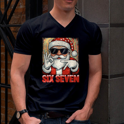 Funny Six Seven Meme Christmas Cool Santa Saying 6 7 T-Shirt - Christmas Unisex T-Shirt/Hoodie/Sweatshirt - ZON00