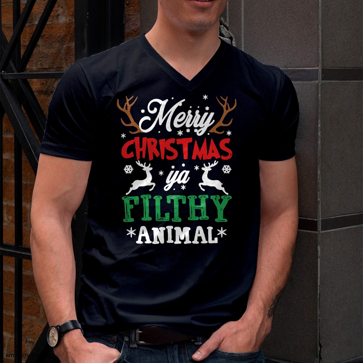 Merry Christmas Animal Filthy Ya Xmas Pajama T-Shirt - Christmas Unisex T-Shirt/Hoodie/Sweatshirt - ZON00