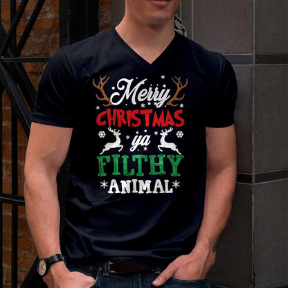 Merry Christmas Animal Filthy Ya Xmas Pajama T-Shirt - Christmas Unisex T-Shirt/Hoodie/Sweatshirt - ZON00