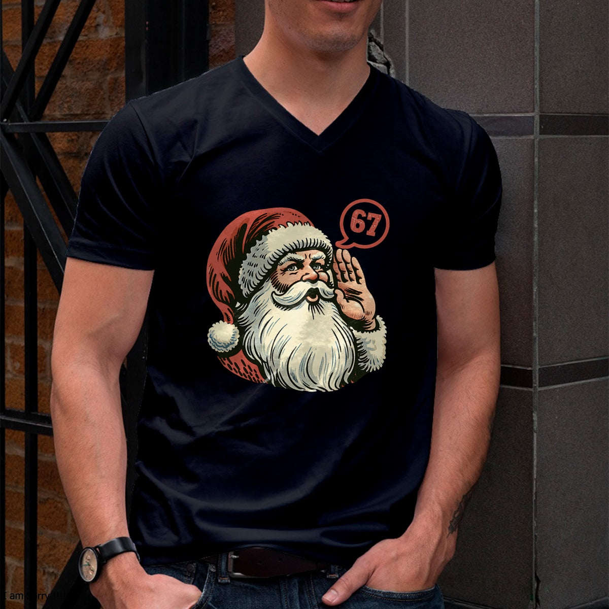 67 Christmas Funny Six Seven Meme Brainrot Santa Claus Boys T-Shirt - Christmas Unisex T-Shirt/Hoodie/Sweatshirt - ZON00